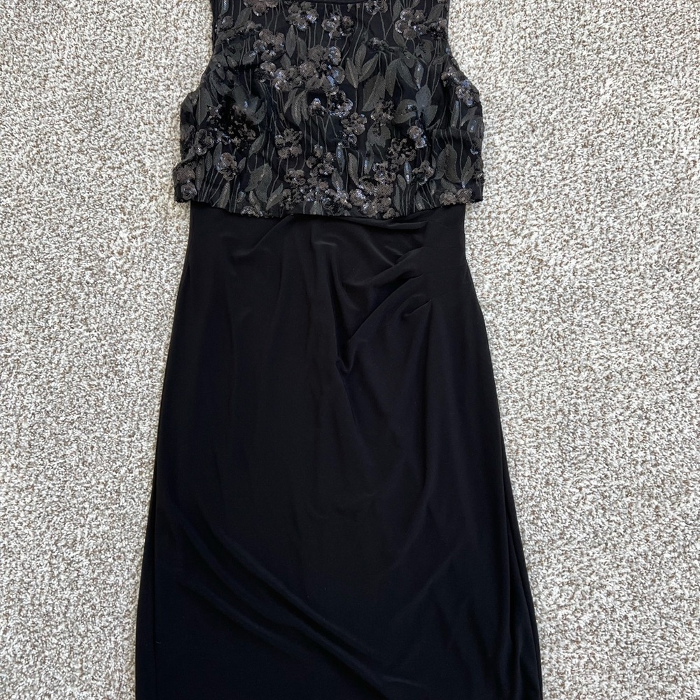 Ralph Lauren Black Sheath Sequin Dress for Cocktail or Other Event